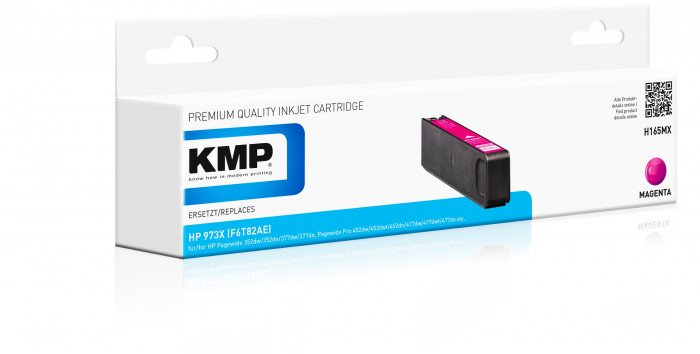 KMP H165MX, High (XL) Yield, Magenta, Pigment-based ink, 98 ml, 7000 pages, Multi pack