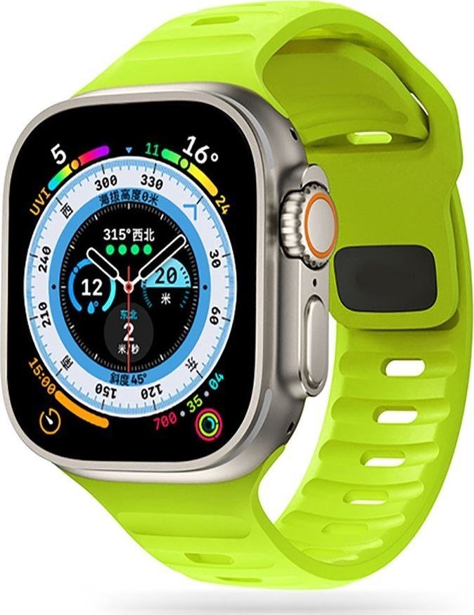 Braders Pasek Icon Line do Apple Watch 4 / 5 / 6 / 7 / 8 / SE / Ultra (42 / 44 / 45 / 49 mm) Lime