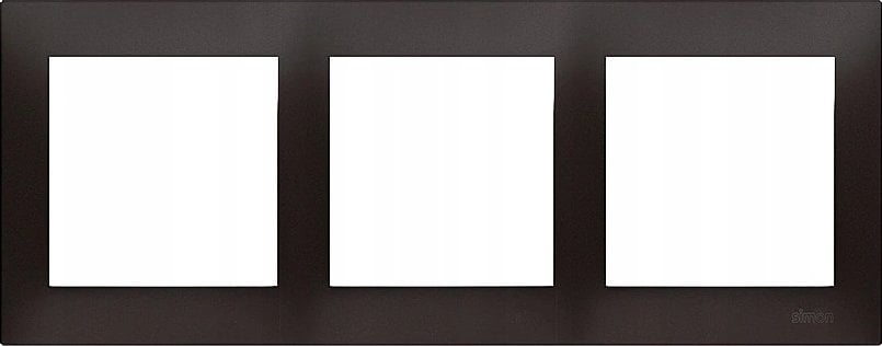Kontakt-Simon Simon 54 Premium Ramka 3-krotna PREMIUM do puszek karton-gips IP20 / IP44 czarny mat DRK3/49