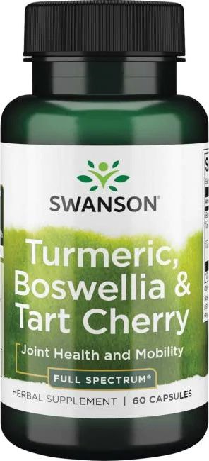 Swanson Swanson - Kurkuma, Boswellia & Wiśnia, 60 kapsułek
