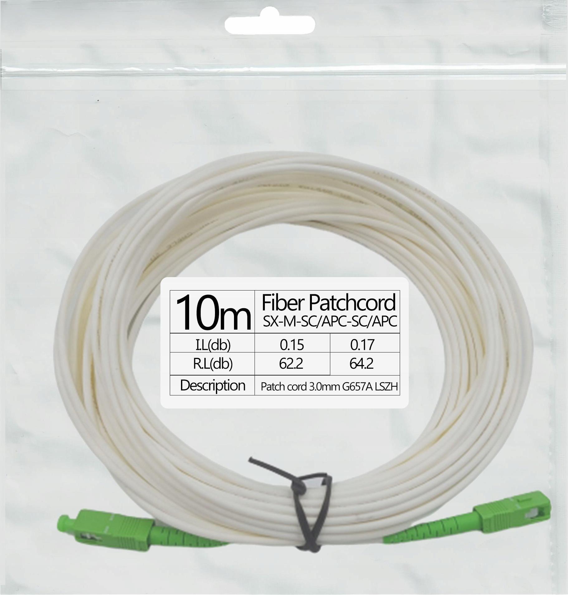 Lanberg Patchcord światłowód kabel SC/APC-SC/APC 10m simpl