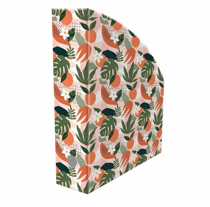 Pojemnik organizer na dokumenty PVC A4 7cm liście Tropical BIURFOL