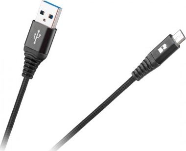 Kabel USB Rebel Comp USB-A - microUSB 0.5 m Czarny (RB-6000-050-B)