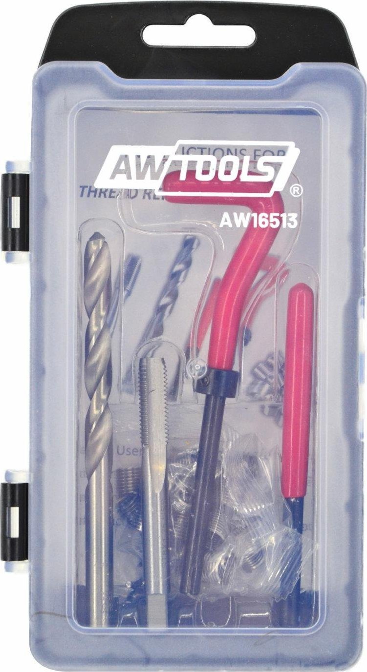 AWTools AWTOOLS ZESTAW DO NAPRAWY GWINTÓW M8x1.25 30 szt.