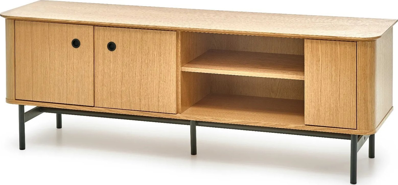 Halmar Szafka RTV SMART 167 dąb/czarna HALMAR