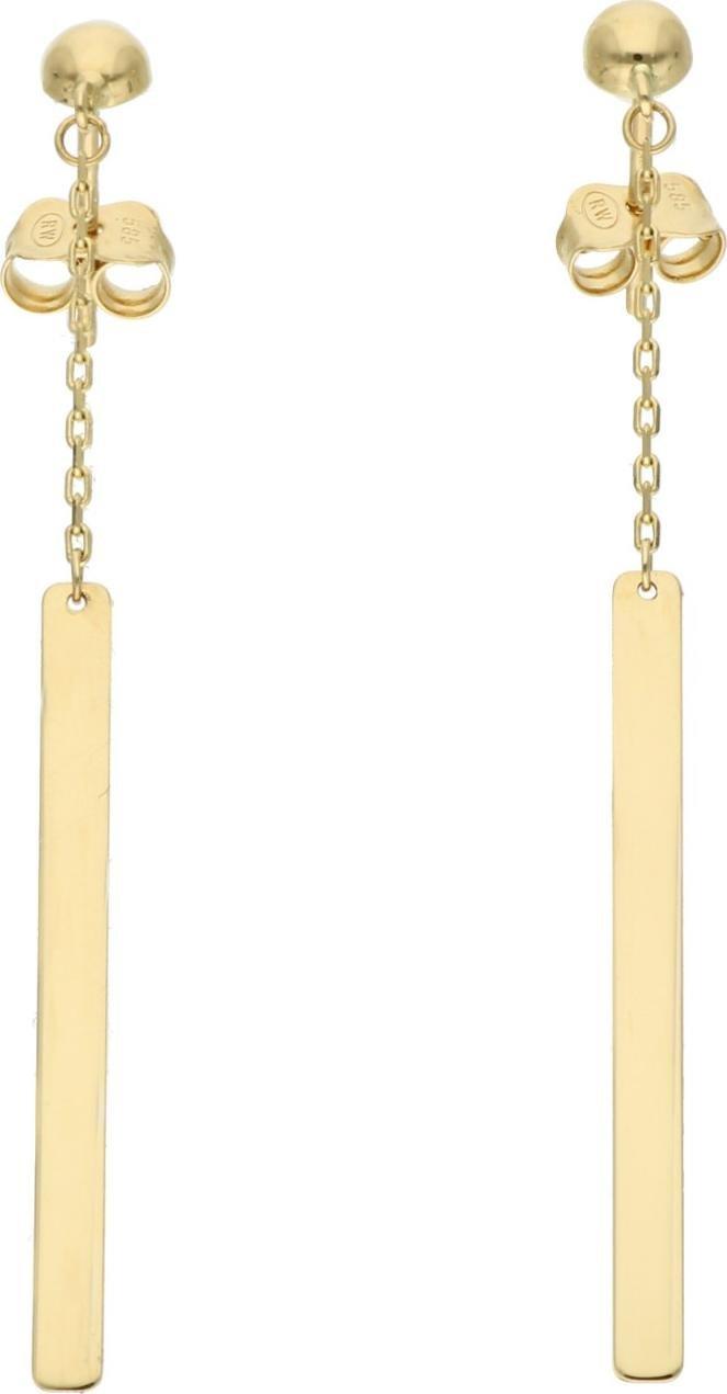 Rosanto Złote kolczyki z wiszącą blaszką 585 14k