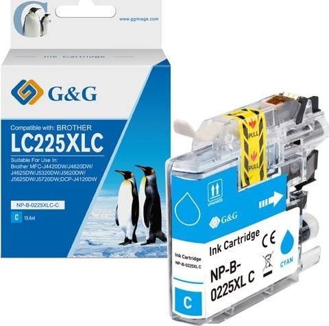 Tusz G&G kompatybilny z LC-225XLC, NP-B-0225XLC, cyan, 1200s
