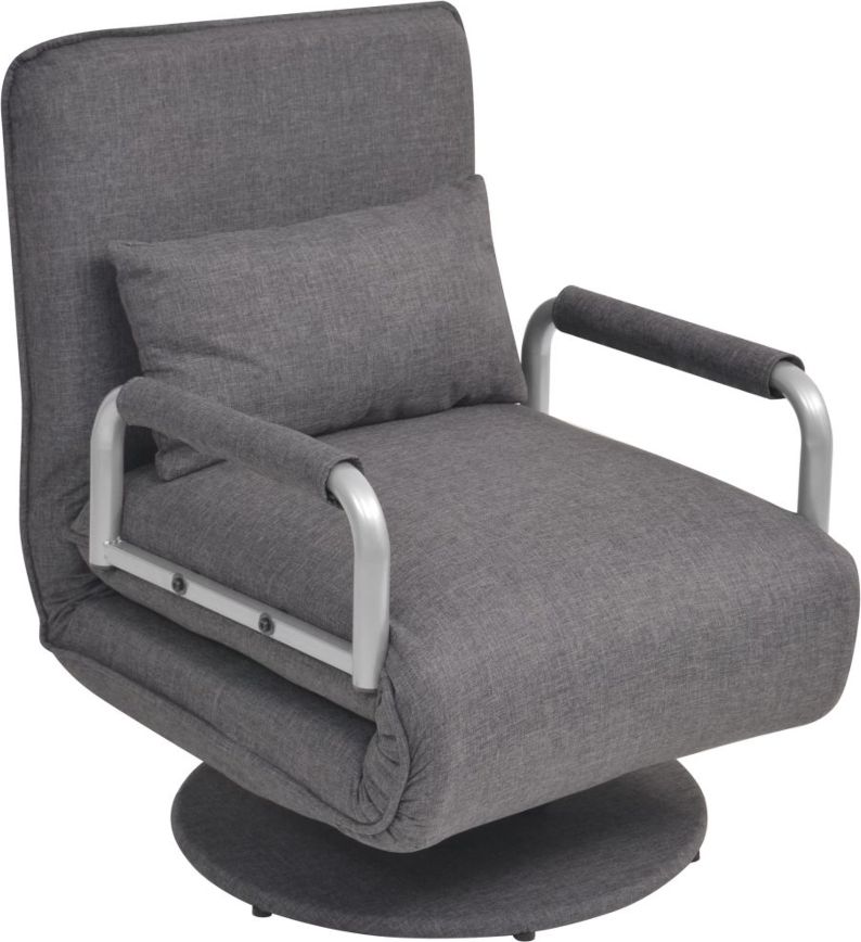 Elior Ciemnoszary fotel rozkładany - Miliere