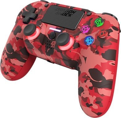 Pad Canyon Dragonshock Controller Mizar Wireless rot camo PS4