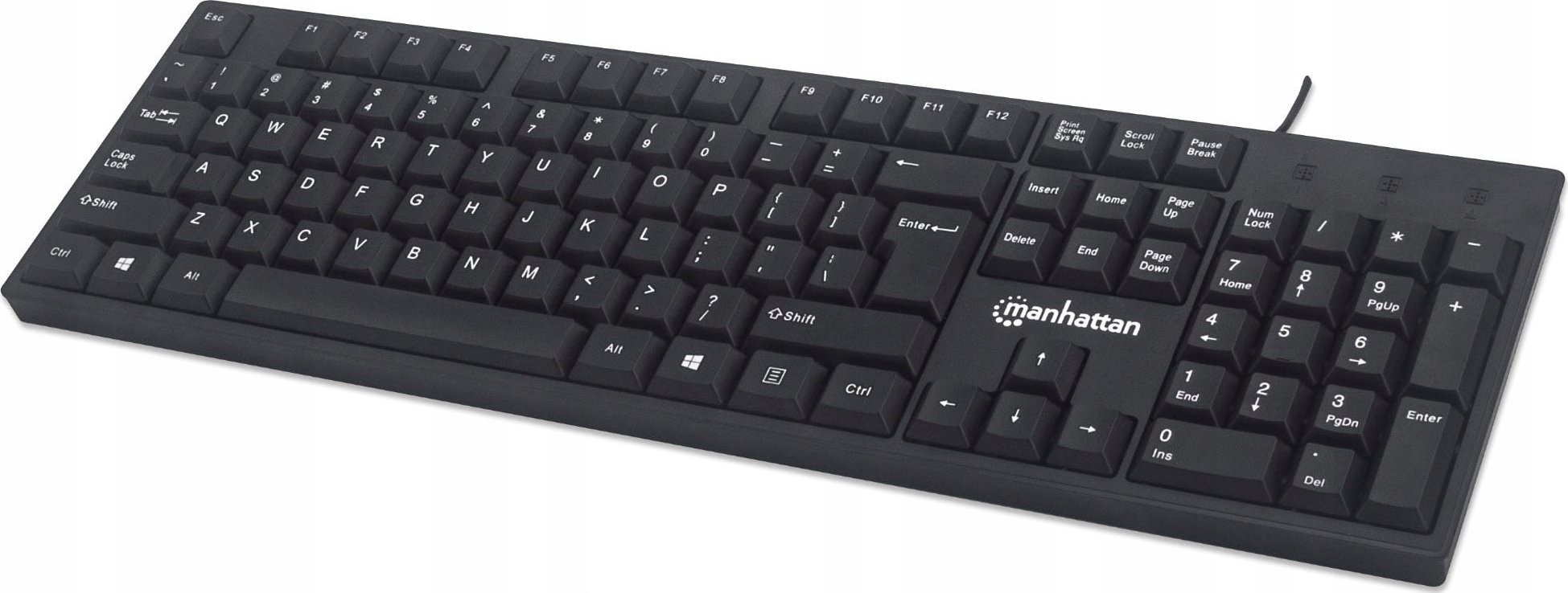 Klawiatura Manhattan 179324 klawiatura USB QWERTY angielski Czarny