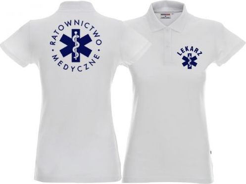 LPP - Promostars Koszulka Polo damska LEKARZ biała