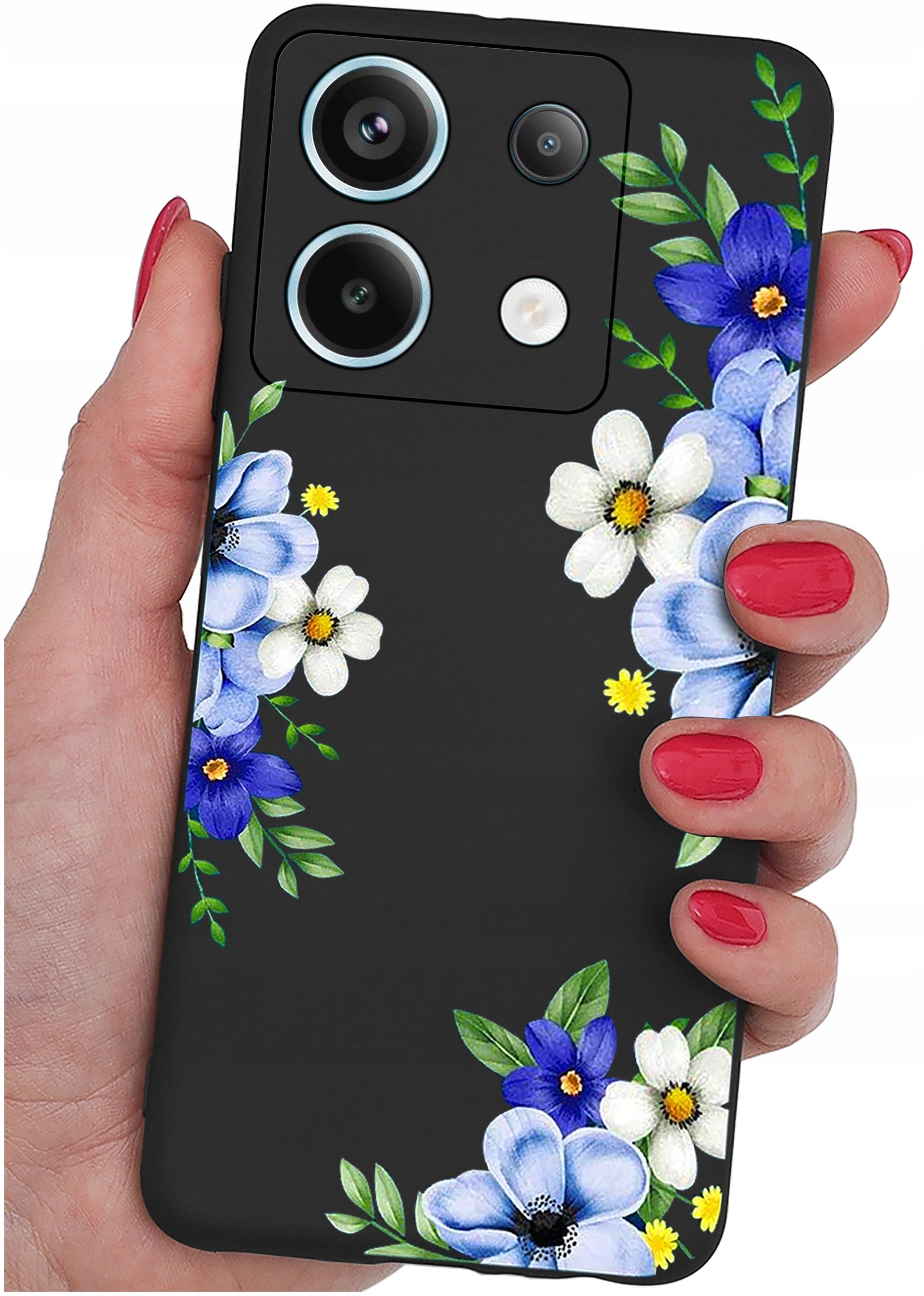 ETUI do Xiaomi Redmi Note 13 Pro 5G WZORY |SILIKONOWE MATT CASE +SZKŁO 9H