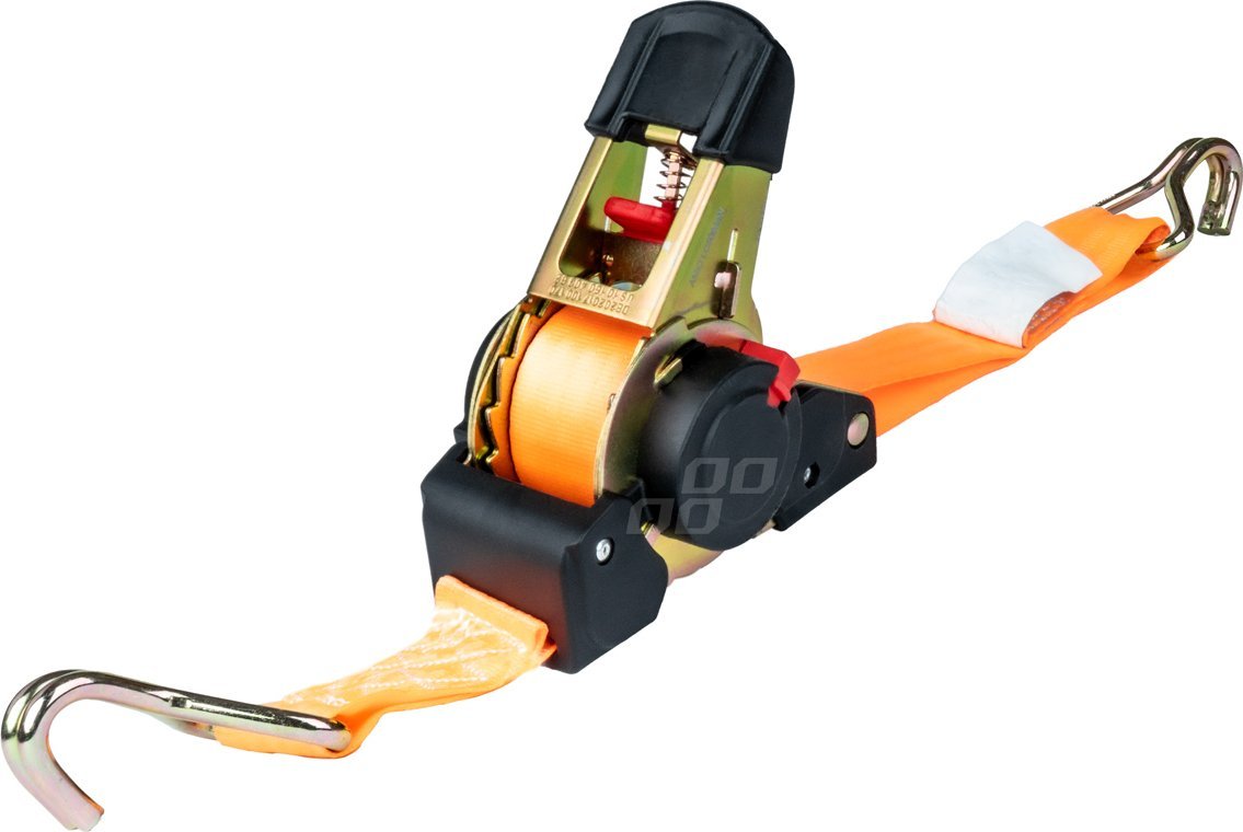 AMiO Pas transportowy z automatycznym zwijaczem 640kg 25mm 3,5m j-type amio-03319