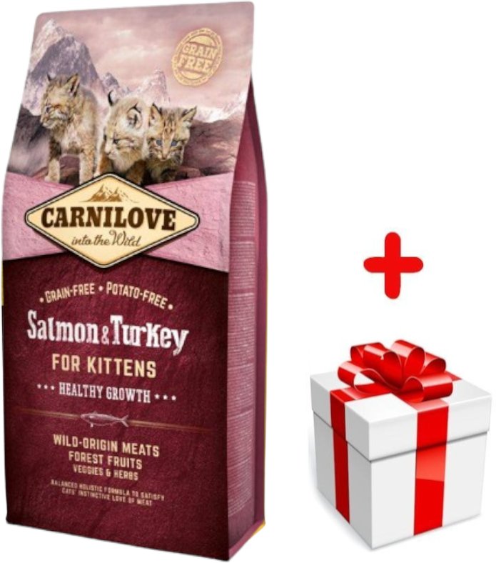 CARNILOVE Cat Salmon & Turkey For Kittens 6kg + niespodzianka dla kota GRATIS!
