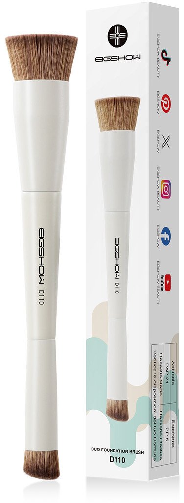 Eigshow Beauty Dwustronny pędzelek do podkładu Duo