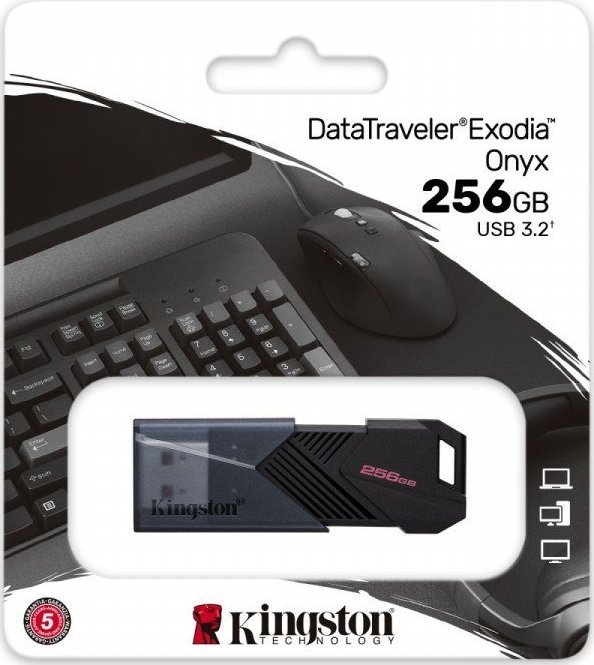 Pendrive Kingston Data Traveler Exodia Onyx, 256 GB (DTXON/256GB)