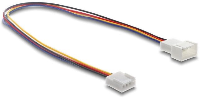 DELOCK Lufter Verl�ngerungskabel PWM Stecker zu Buchse 4 Pin Steckerl�nge 13mm 30cm