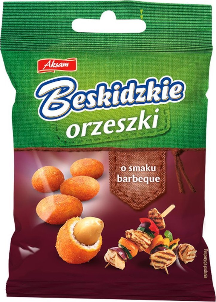 Aksam Beskidzkie Orzeszki o smaku barbeque 70 g