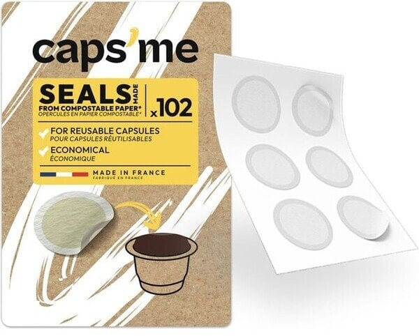 CAPSME Nespresso paper lids x102