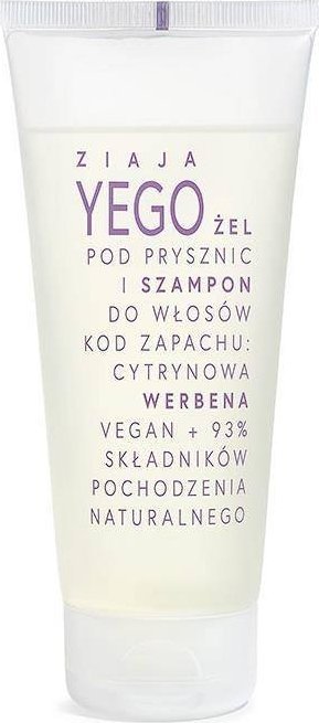 ZIAJA_Yego żel pod prysznic i szampon do włosów Cytrynowa Werbena 200ml