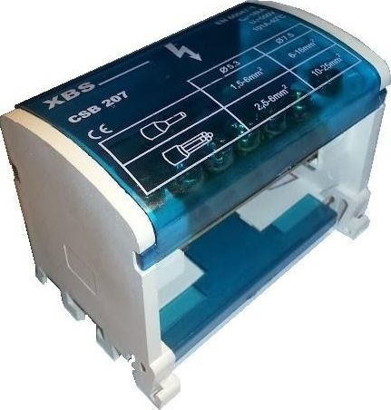 XBS Blok rozdzielczy 101A 500V na szynę CSB-207 XBS