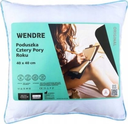 Wendre Poduszka całoroczna do spania 40x40 cm biała 4 pory roku