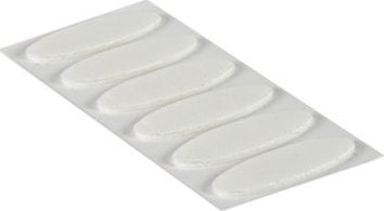 Velcro VELCRO Super Slim Velcro ovals Samoprzylepne, rzepy 18 zestawów Biały