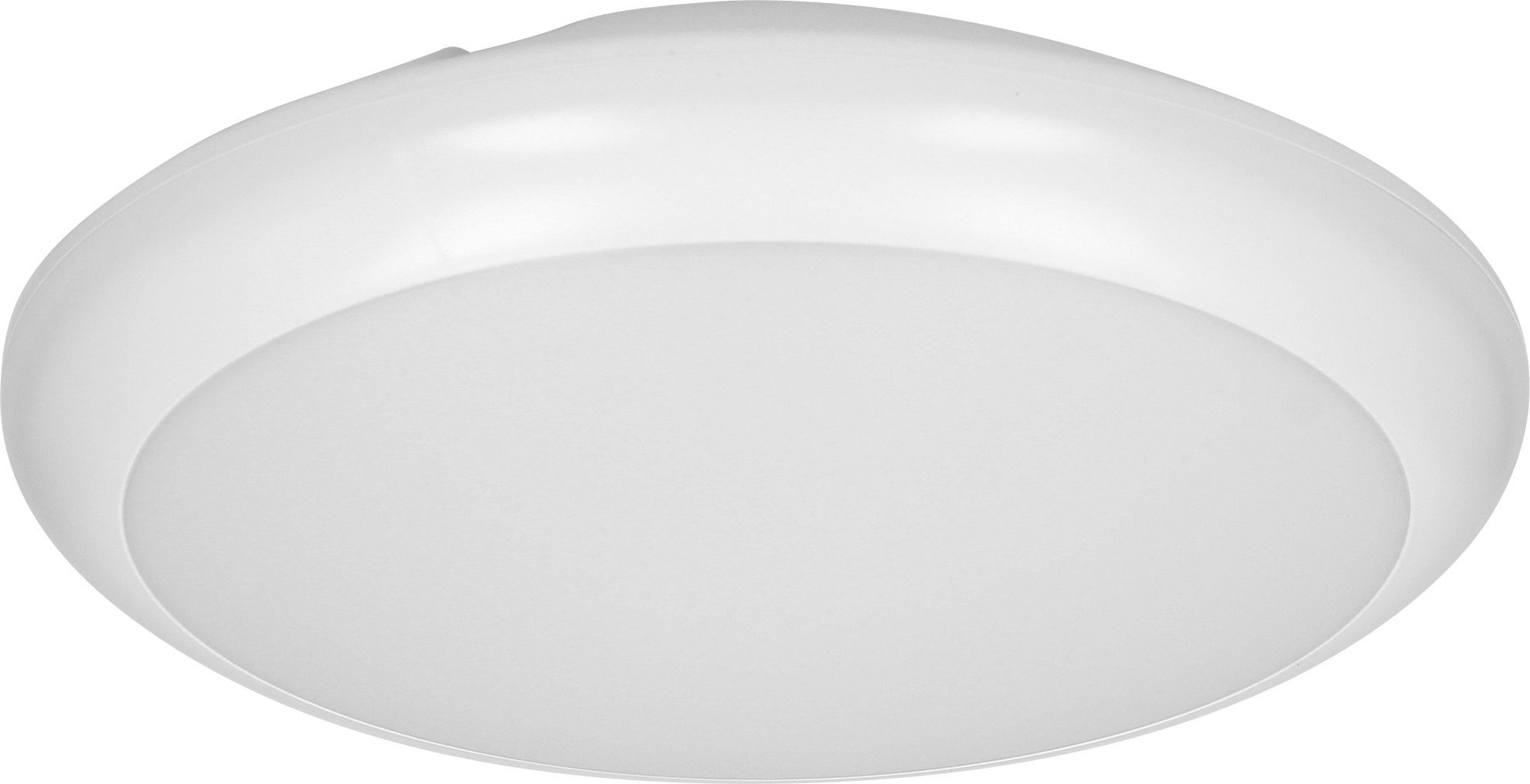 Lampa sufitowa Orno LAPIS LED 12W, plafon oświetleniowy z mikrofalowym czujnikiem ruchu, 800lm, IP65, 4000K, IK10, poliwęglan mleczny, biały