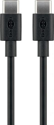 Kabel USB Goobay USB-C - USB-C 0.5 m Czarny (JAB-4780425)