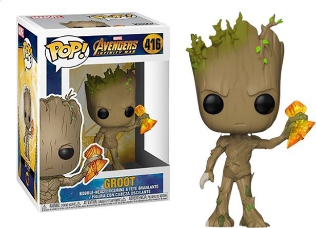 Figurka Funko Pop Funko POP Marvel: Infinity War S2- Groot w/ Stormbreaker