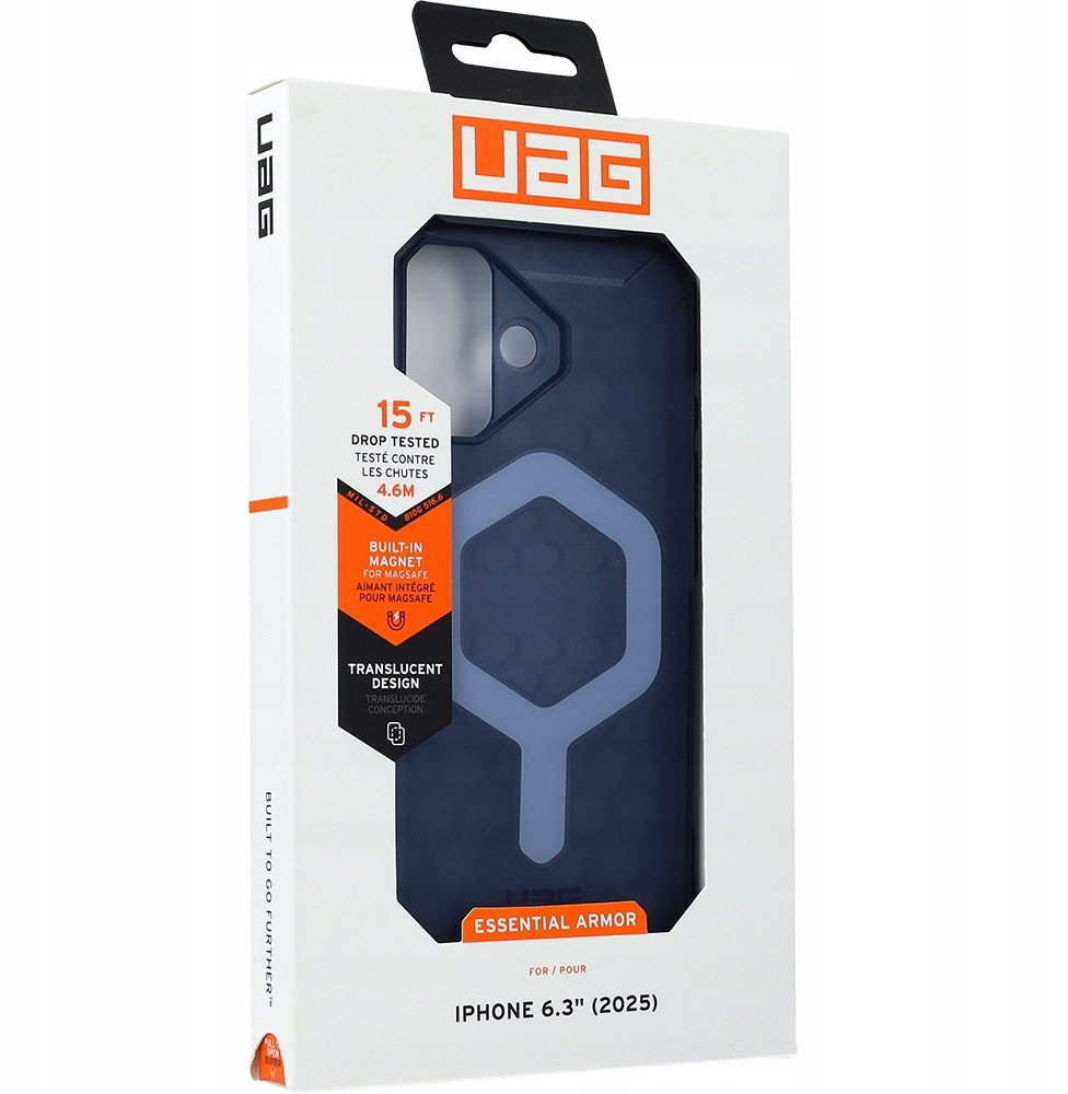 UAG Essential Armor MagSafe - etui do iPhone 17 kompatybilne z MagSafe (cloud blue)
