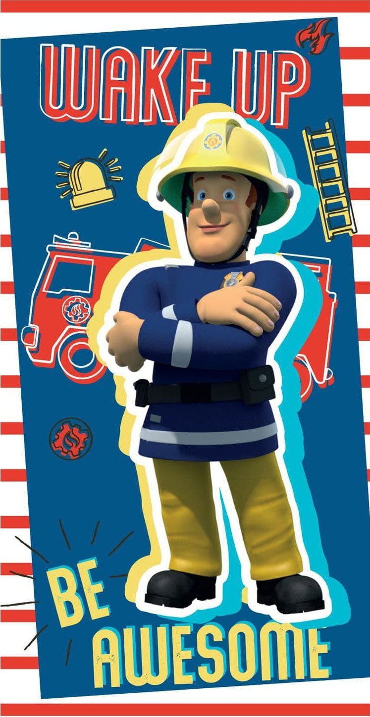 Jerry Fabrics Ręcznik bawełniany 70x140 Strażak Sam