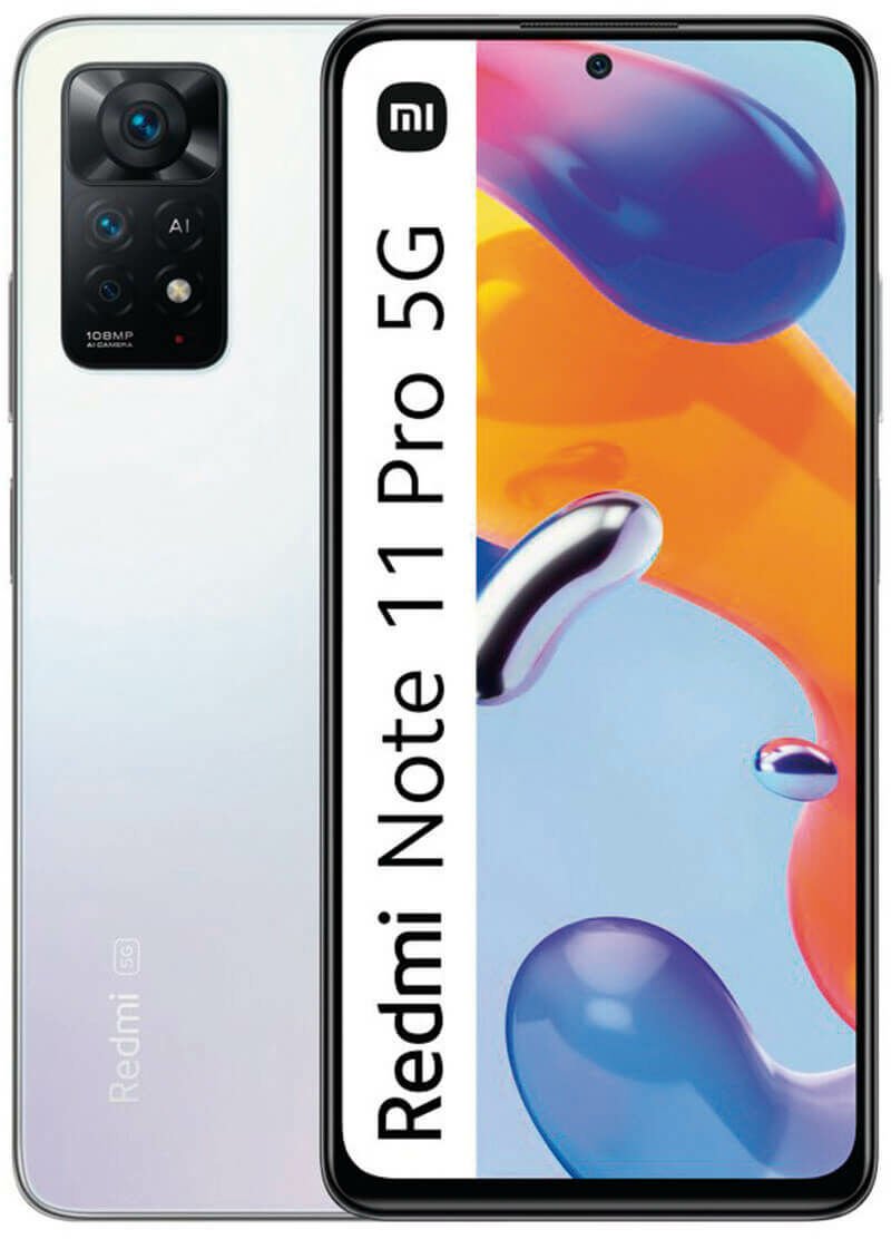 Smartfon Xiaomi Smartfony Redmi Note 11 Pro 5G 6,67" Octa Core 6 GB RAM 128 GB Biały (Odnowione A)