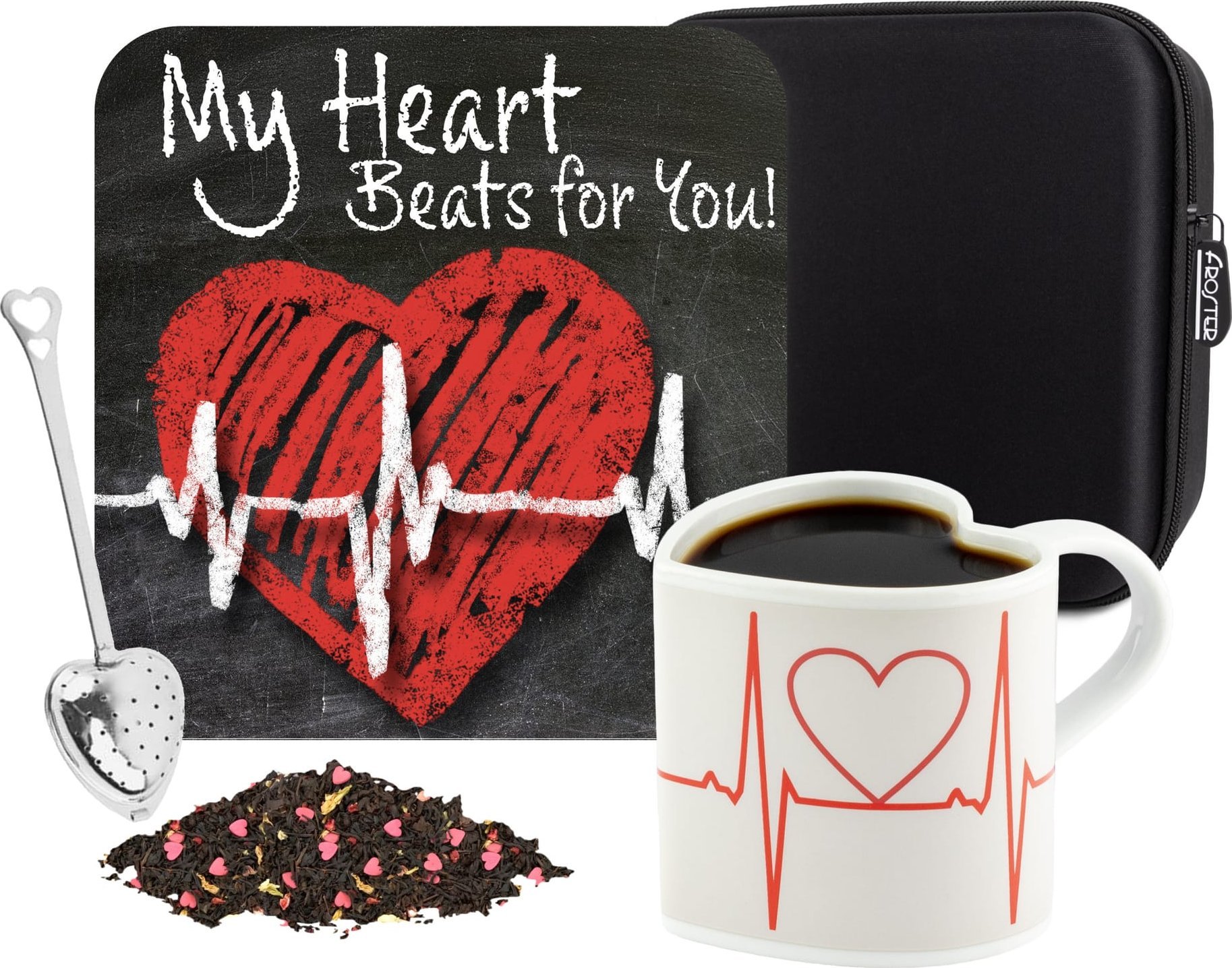 Zestaw Prezentowy dla Zakochanych - My Heart Beats for You