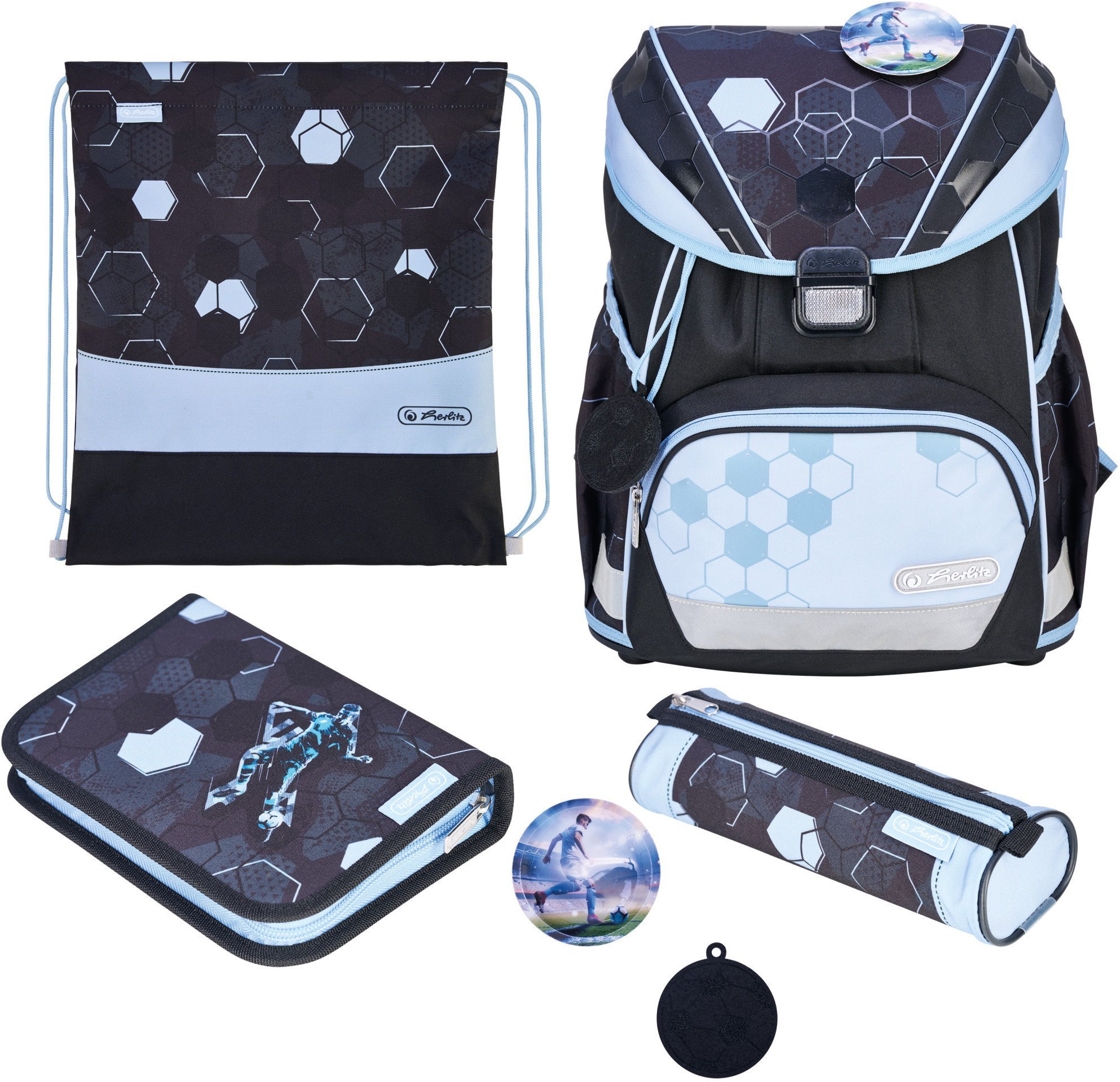 Herlitz Schulranzen UltraLight XL Plus Cyber Soccer