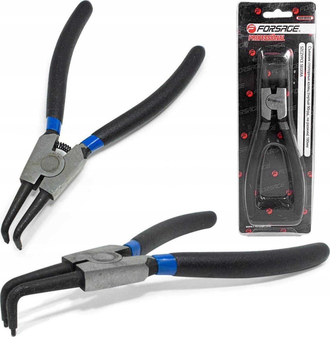 Forsage Ściągacz do pierścieni osadczych (wygięty, 90 stopni, na rozluźnienie) 180mm