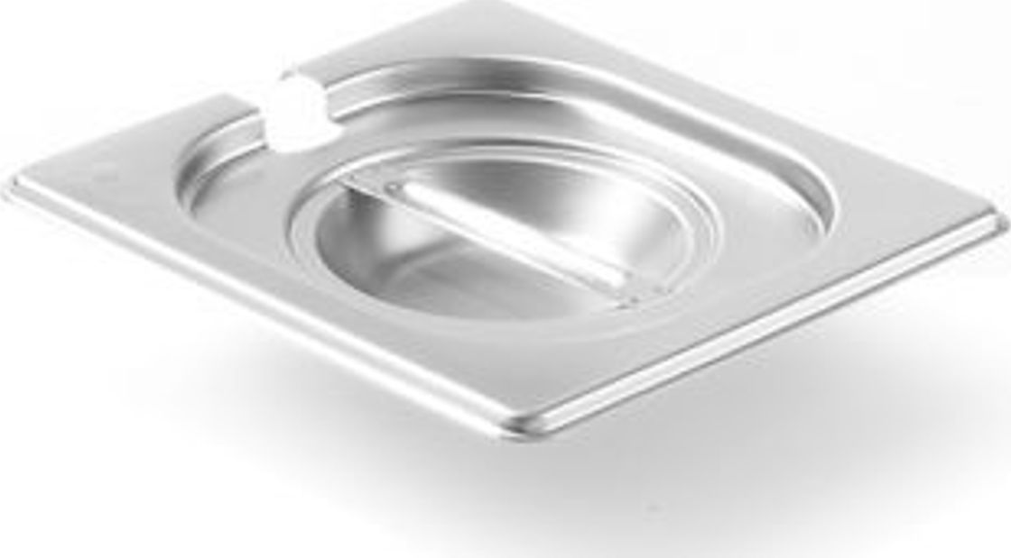 Hendi Pokrywka stalowa do GN Kitchen Line z wycięciem na chochlę GN 1/6 - Hendi 806968 Pokrywka stalowa do GN Kitchen Line z wycięciem na chochlę GN 1
