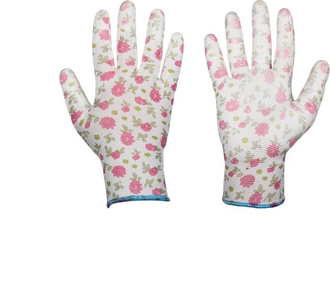 Bradas Rękawice ogrodnicze powlekane Pure Pretty rozmiar 7" (9944)