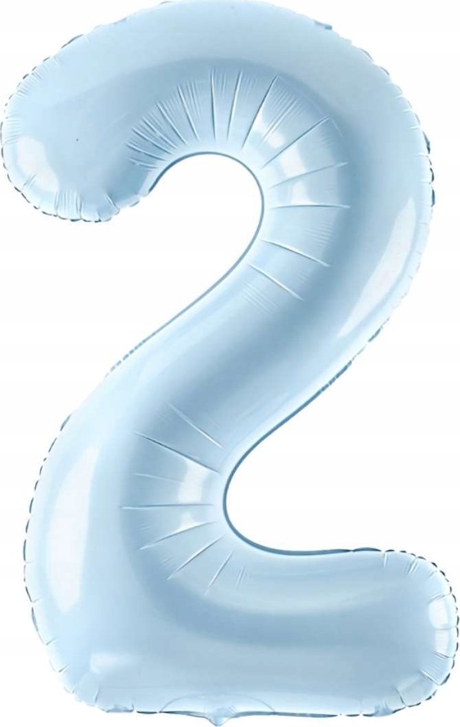 Party Deco Balon foliowy 2 jasny niebieski 72cm