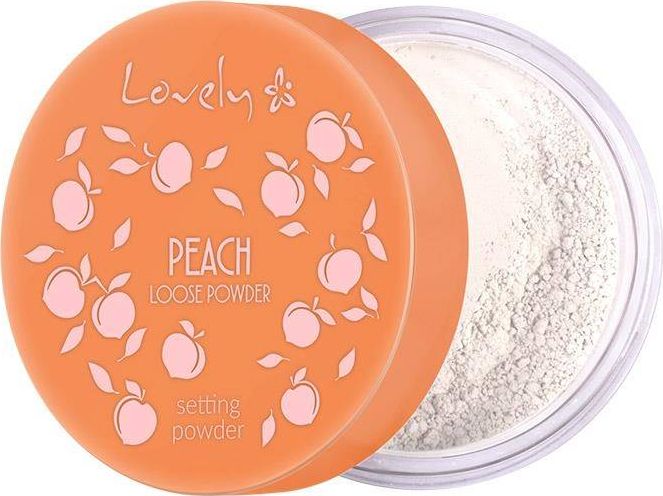 Lovely Lovely Peach Loose Powder transparentny puder do twarzy o delikatnym brzoskwiniowym kolorze i zapachu 9g