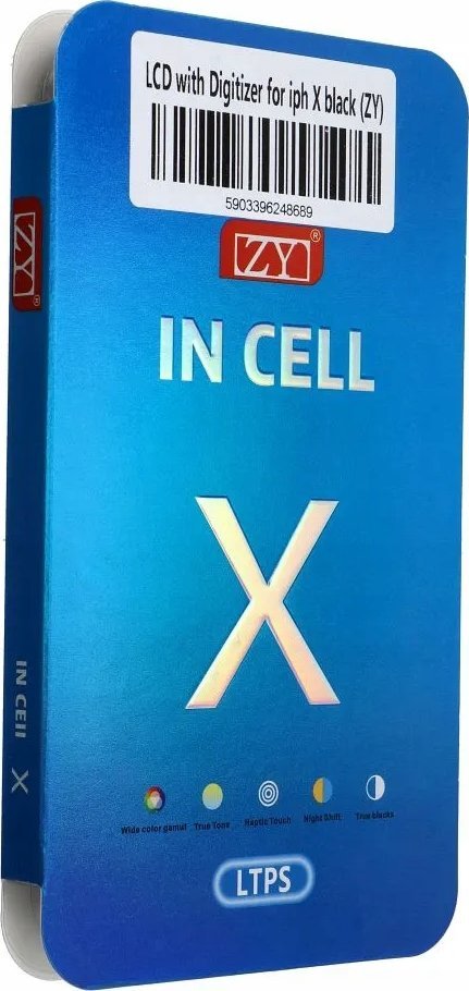 Partner Tele.com Wyświetlacz do iPhone X z ekranem dotykowym czarnym (ZY-LTPS)