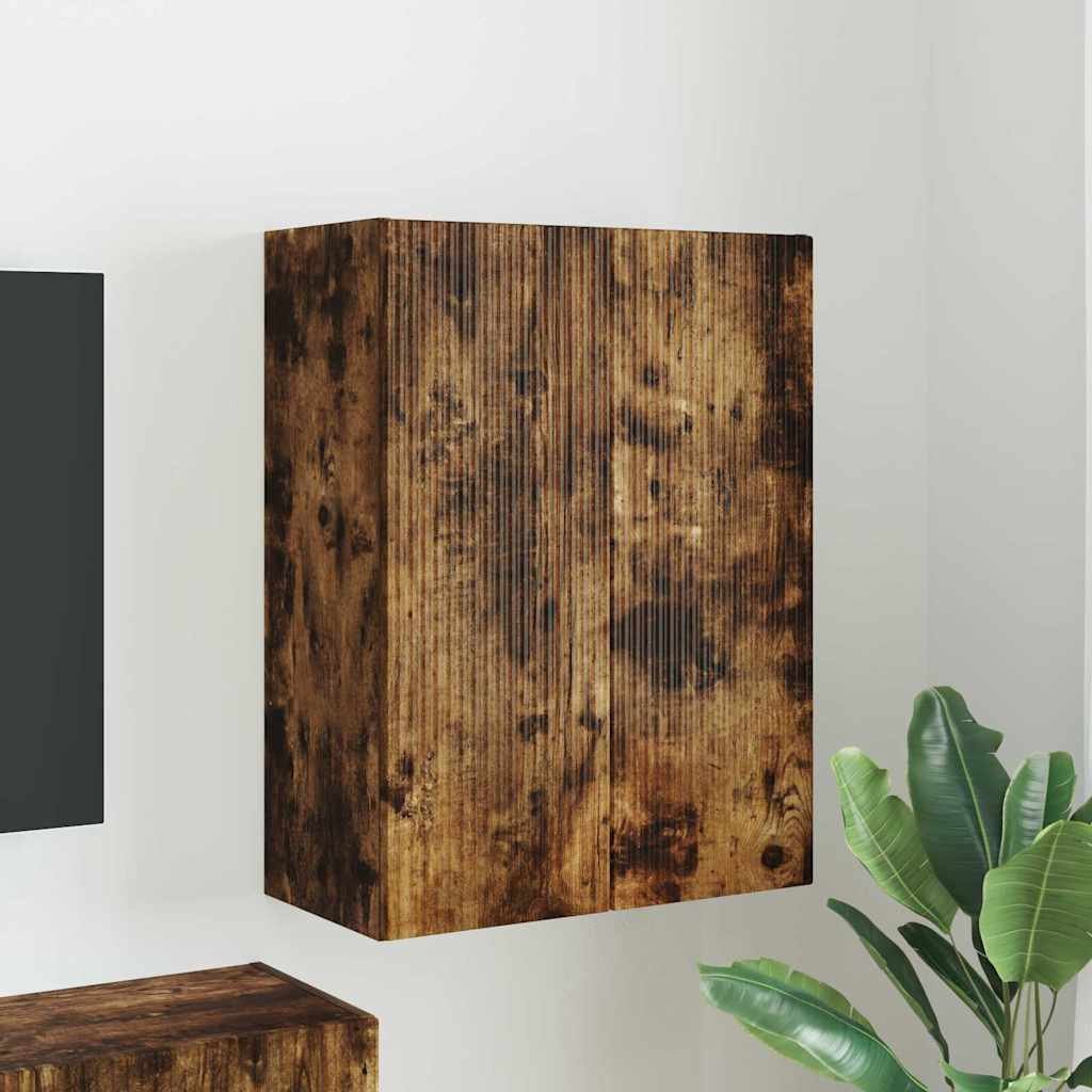 vidaXL Szafka pod telewizor Dąb wędzony 59,5 x 31 x 80 cm