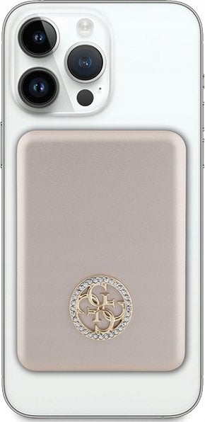 Powerbank Guess Guess Powerbank indukcyjny 5W GUPBM3AL4DMD 3000mAh złoty/gold MagSafe 4G Strassed Metal Logo