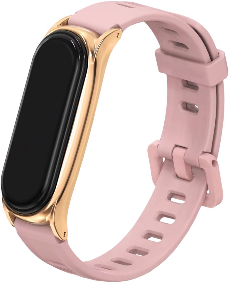 Opaska / pasek z ramką ChronSmarta do smartband'a Xiaomi Mi Band 7 (Różowy)