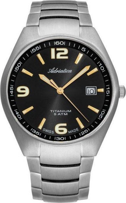 Zegarek Adriatica Zegarek Adriatica A1069.41G6Q Męski Tytanowy
