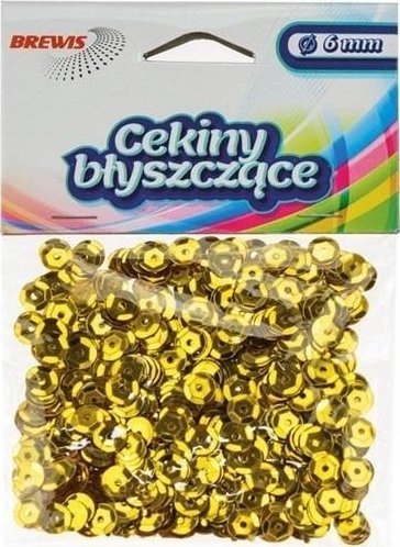 Cekiny błyszczące B 110 złoty