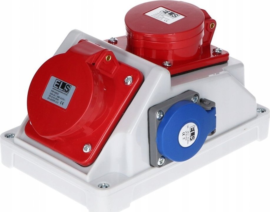 ELS Elektrotechnika Rozdzielnica COMBO PLUS 32/5 16/5 2x230V IP44