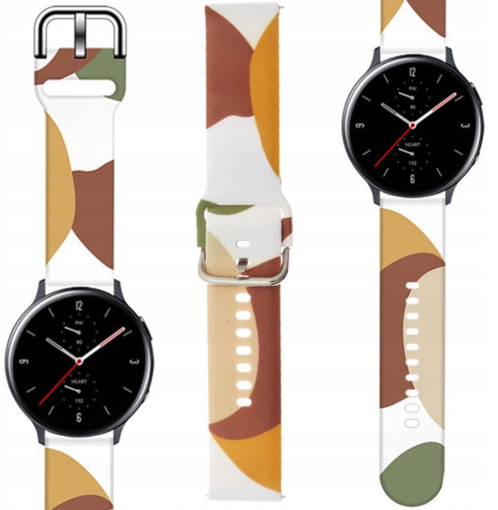 Pasek Strap Moro do Samsung Galaxy Watch 45 / 46 / 47 mm silikonowa bransoletka opaska do zegarka - wzór 4