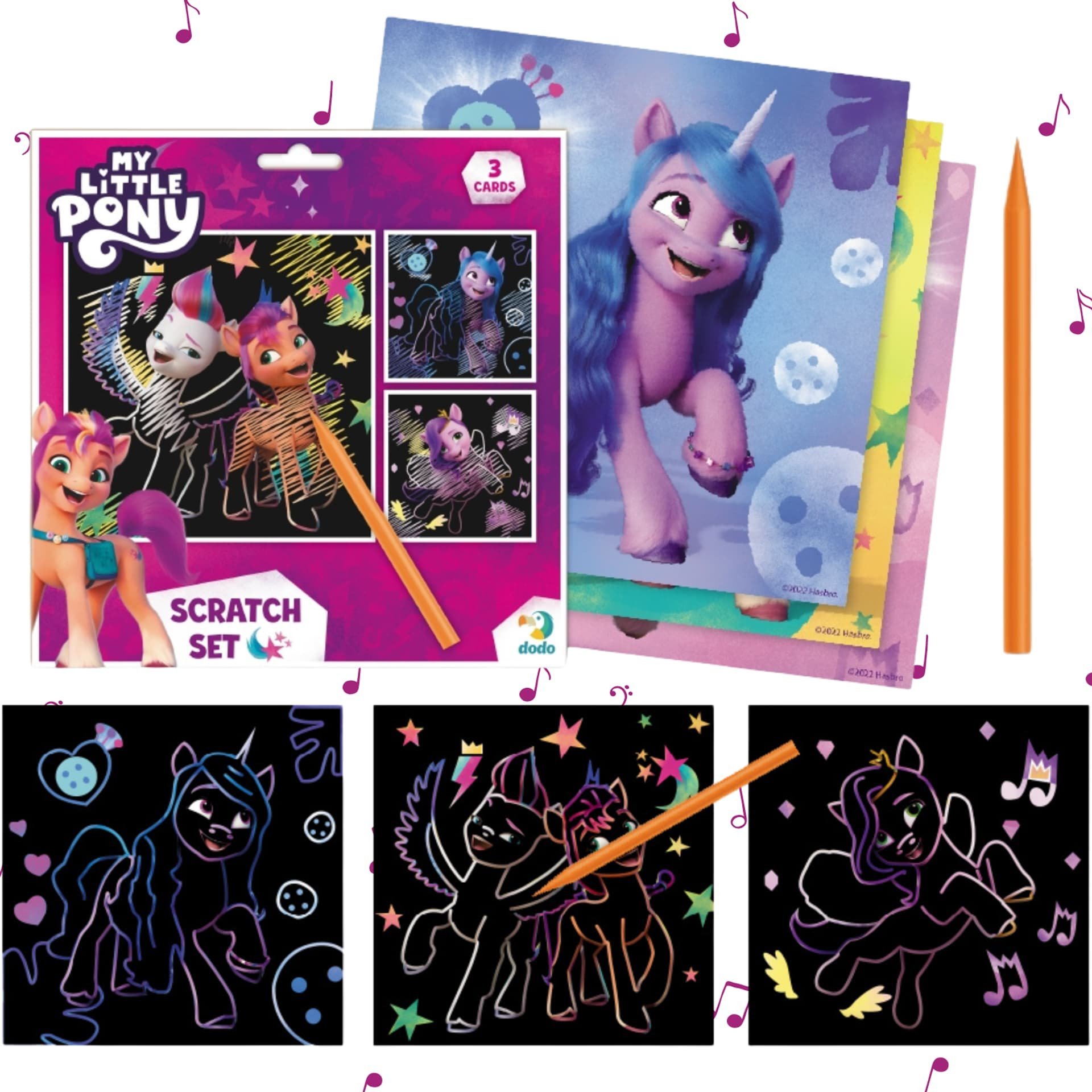 Dodo ZDRAPKA ARTYSTYCZNA MY LITTLE PONY MALOWANIE METODĄ SCRATCH DLA DZIECI