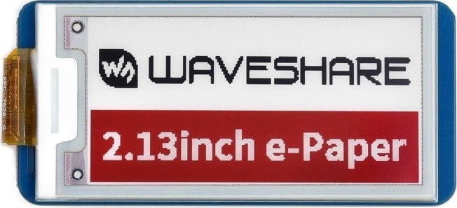Waveshare Wyświetlacz E-Paper E-Ink 2,13'' 212x104px - SPI - 3 kolory - do Raspberry Pi Pico - Waveshare 19588}